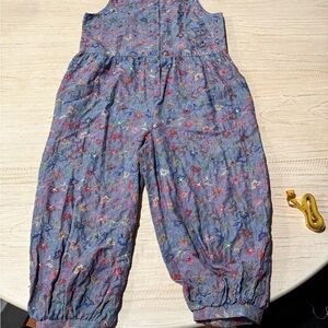 Amy's Closet Multicolor Floral embroidered Jumpsuit vintage size medium